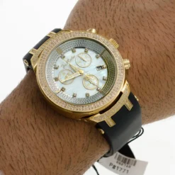 Joe Rodeo Diamond Yellow Tone JoJo Master Watch 2.20ct -PNZ Watches Shop joe rodeo diamond watches jojo master watch 220ct p 8518 bod2
