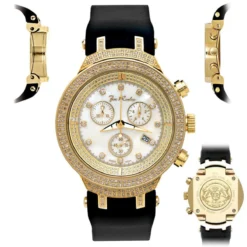 Joe Rodeo Diamond Yellow Tone JoJo Master Watch 2.20ct -PNZ Watches Shop joe rodeo diamond watches jojo master watch 220ct p 8518 main2