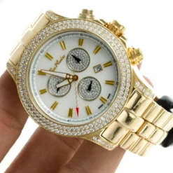 Joe Rodeo Diamond Master Pilot Men's Watch 7ct -PNZ Watches Shop joe rodeo diamond watches master pilot mens watch 7ct p 35642 bod3