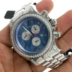 Joe Rodeo Diamond Men's Master Pilot 7.20ct Watch -PNZ Watches Shop joe rodeo diamond watches mens master pilot 720ct p 35658 bod3