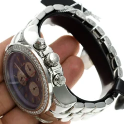 Joe Rodeo Diamond Men's Master Pilot 7.20ct Watch -PNZ Watches Shop joe rodeo diamond watches mens master pilot 720ct p 35658 bod4