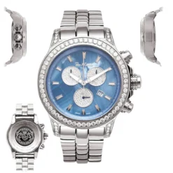 Joe Rodeo Diamond Men's Master Pilot 7.20ct Watch -PNZ Watches Shop joe rodeo diamond watches mens master pilot 720ct p 35658 main2