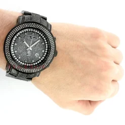 Joe Rodeo Junior Men's Diamond Watch 11.5ct Black -PNZ Watches Shop joe rodeo junior mens diamond watch 115ct black 3
