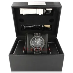 Joe Rodeo Junior Men's Diamond Watch 11.5ct Black -PNZ Watches Shop joe rodeo junior mens diamond watch 115ct black 4