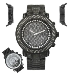 Joe Rodeo Junior Men's Diamond Watch 11.5ct Black -PNZ Watches Shop joe rodeo junior mens diamond watch 115ct black main2