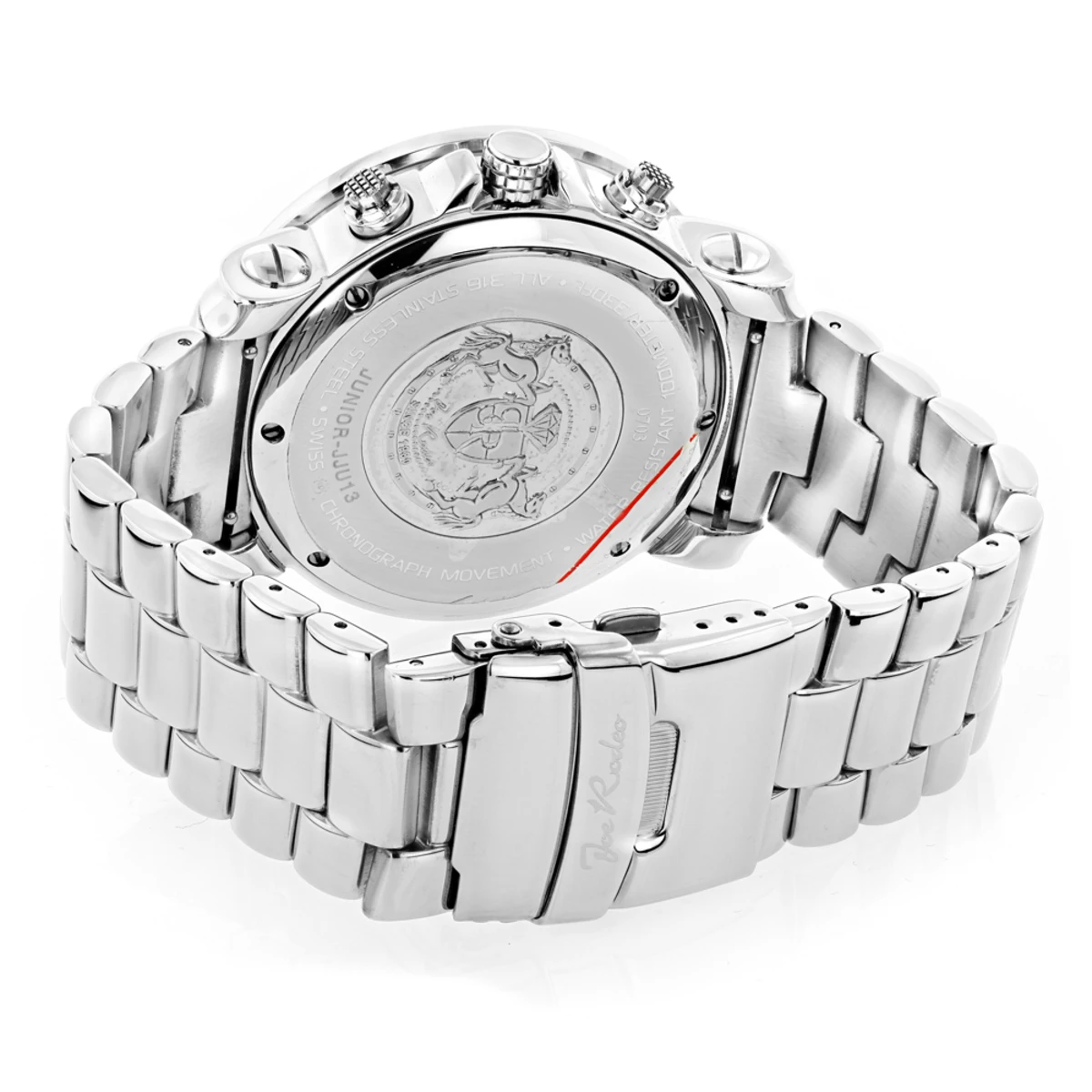 Joe Rodeo Junior Men's Diamond Watch White Yellow Blue Diamonds 4.3ct 2 Joe Rodeo Junior Men's Diamond Watch White Yellow Blue Diamonds 4.3ct - Image 2
