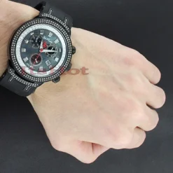 Joe Rodeo Master Men's Diamond Watch 2.20ct Black -PNZ Watches Shop joe rodeo master mens diamond watch 220ct black p 50017bod