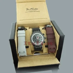 Joe Rodeo Master Men's Diamond Watch 2.20ct Black -PNZ Watches Shop joe rodeo master mens diamond watch 220ct black p 50017box