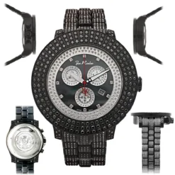 Joe Rodeo Men's Black Diamond Watch 17.00ct Pilot -PNZ Watches Shop joe rodeo mens black diamond watch 1700ct pilot p 38822 main2