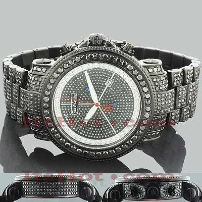 Joe Rodeo Men's Junior Black Diamond Watch 27ct 2 Joe Rodeo Men's Junior Black Diamond Watch 27ct - Image 2