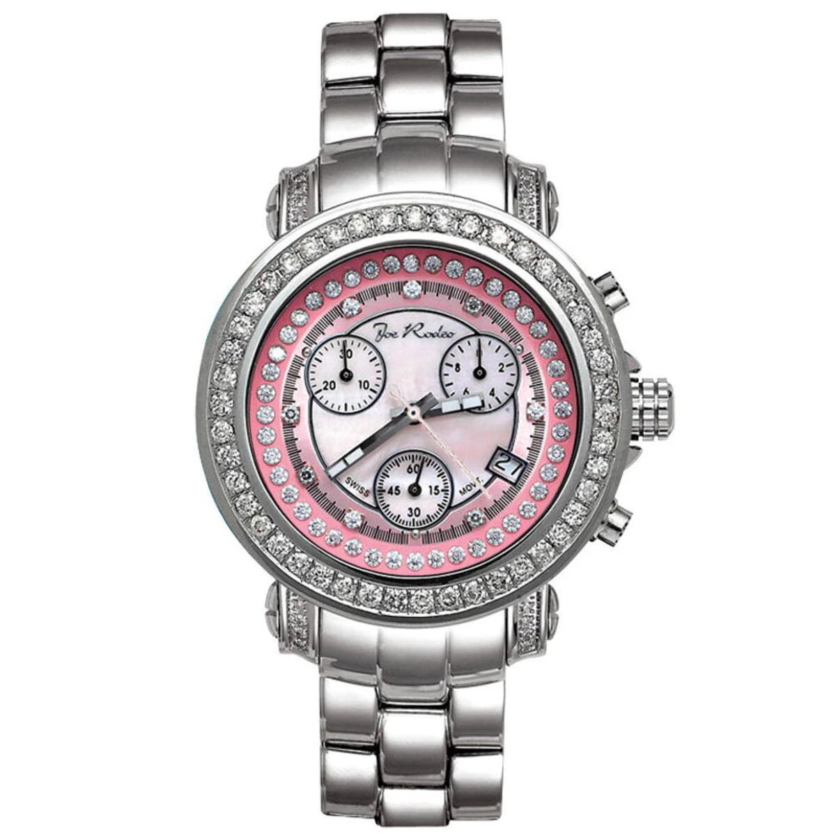Joe Rodeo Rio Women's Diamond Watch 2.00ct Pink 1 Joe Rodeo Rio Women's Diamond Watch 2.00ct Pink