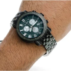 Joe Rodeo Green Diamonds Watch For Men 3.50t Classic -PNZ Watches Shop joe rodeo watches green diamonds watch 350ct classic p 35773 bod2