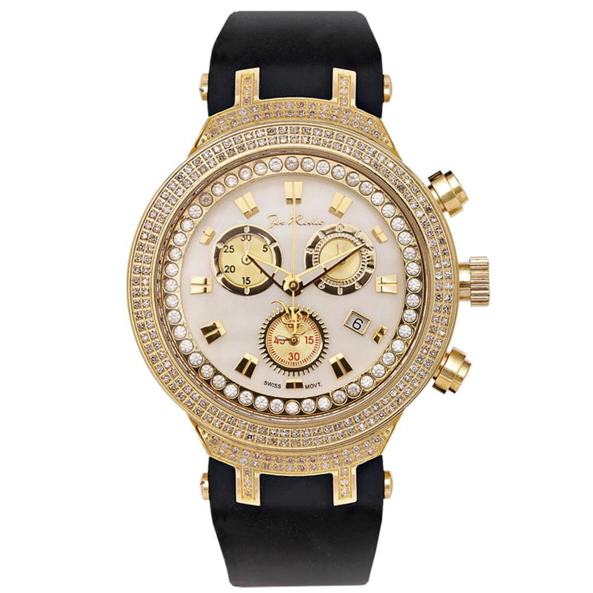 Joe Rodeo Master Men's Diamond Watch 2.20ct Yellow 1 Joe Rodeo Master Men's Diamond Watch 2.20ct Yellow