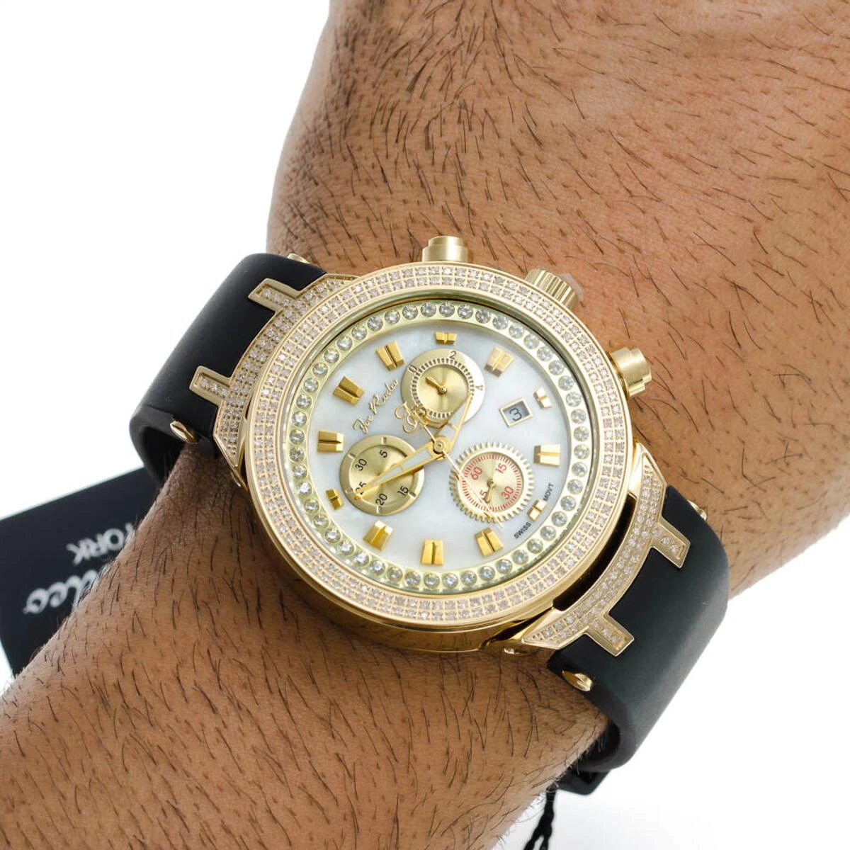 Joe Rodeo Master Men's Diamond Watch 2.20ct Yellow 7 Joe Rodeo Master Men's Diamond Watch 2.20ct Yellow - Image 7