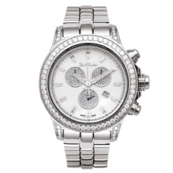 Joe Rodeo Men's 7.20Ct Diamond Watch Master Pilot W Diamond Bezel