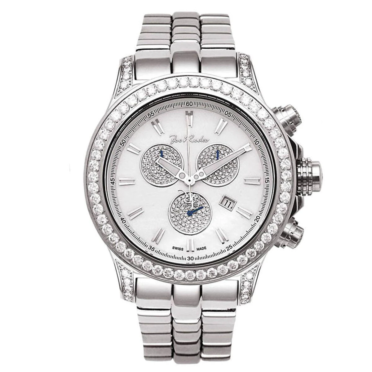 Joe Rodeo Men's 7.20Ct Diamond Watch Master Pilot W Diamond Bezel 1 Joe Rodeo Men's 7.20Ct Diamond Watch Master Pilot W Diamond Bezel