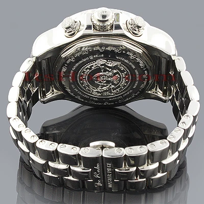 Joe Rodeo Men's 7.20Ct Diamond Watch Master Pilot W Diamond Bezel 3 Joe Rodeo Men's 7.20Ct Diamond Watch Master Pilot W Diamond Bezel - Image 3