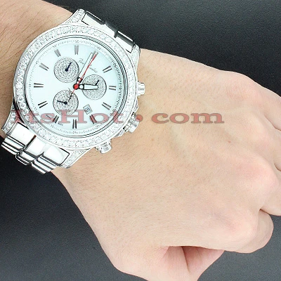 Joe Rodeo Men's 7.20Ct Diamond Watch Master Pilot W Diamond Bezel 4 Joe Rodeo Men's 7.20Ct Diamond Watch Master Pilot W Diamond Bezel - Image 4