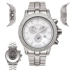 Stainless Steel Joe Rodeo Men's 7 Carat Diamond Master Pilot Watch 14 Stainless Steel Joe Rodeo Men's 7 Carat Diamond Master Pilot Watch -PNZ Watches Shop joe rodeo watches mens diamond watch master pilot 7ct p 35645 main2