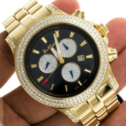 Joe Rodeo Yellow Gold Tone Men's Diamond Watch Master Pilot 7ct 14 Joe Rodeo Yellow Gold Tone Men's Diamond Watch Master Pilot 7ct -PNZ Watches Shop joe rodeo watches mens diamond watch master pilot 7ct p 35651 bod3