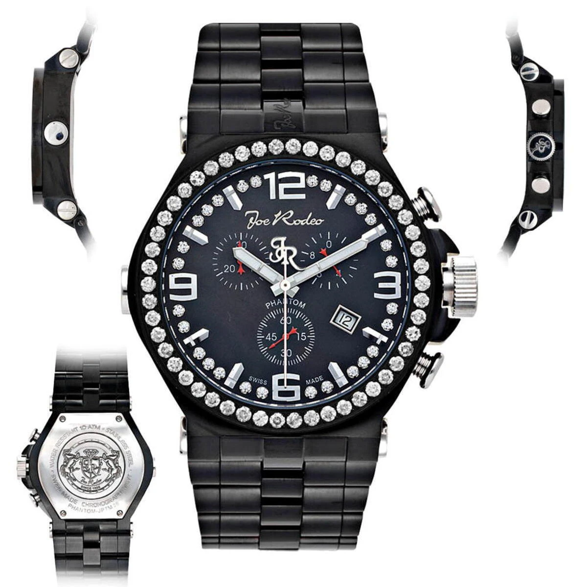 Joe Rodeo Phantom Men's Diamond Watch 3.25ct 5 Joe Rodeo Phantom Men's Diamond Watch 3.25ct - Image 5