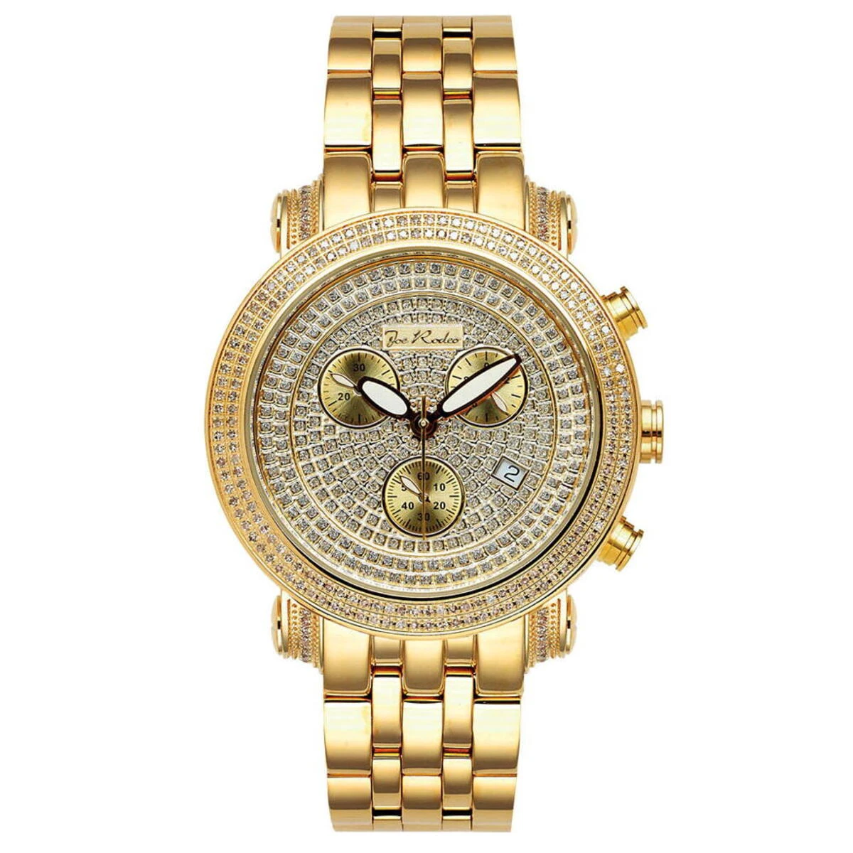 JoJo Diamond Watch Joe Rodeo 3.50ct Yellow Gold 1 JoJo Diamond Watch Joe Rodeo 3.50ct Yellow Gold