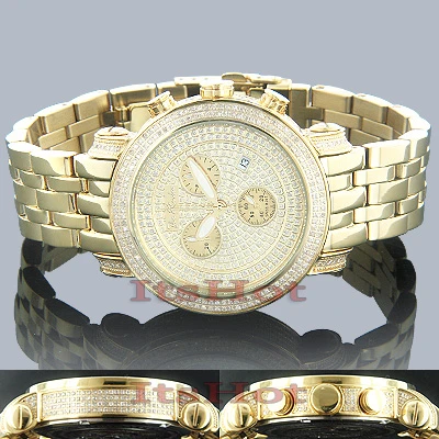 JoJo Diamond Watch Joe Rodeo 3.50ct Yellow Gold 2 JoJo Diamond Watch Joe Rodeo 3.50ct Yellow Gold - Image 2