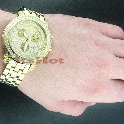 JoJo Diamond Watch Joe Rodeo 3.50ct Yellow Gold 4 JoJo Diamond Watch Joe Rodeo 3.50ct Yellow Gold - Image 4