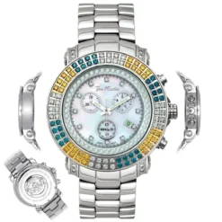 JoJo Joe Rodeo Blue Yellow Diamond Watch 4.30ct Junior -PNZ Watches Shop jojo joe rodeo blue yellow diamond watch 430ct junior p 8707 main2