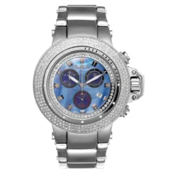 JoJo Joe Rodeo Razor Men's Diamond Watch 4ct Blue