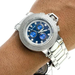 JoJo Joe Rodeo Razor Men's Diamond Watch 4ct Blue -PNZ Watches Shop jojo joe rodeo razor mens diamond watch 4ct blue p 8979 bod2