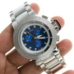 JoJo Joe Rodeo Razor Men's Diamond Watch 4ct Blue -PNZ Watches Shop jojo joe rodeo razor mens diamond watch 4ct blue p 8979 bod3