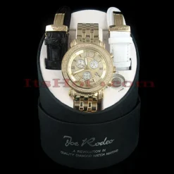 Joe Rodeo Tyler Diamond Watch 2.00ct Yellow Gold -PNZ Watches Shop jojo joe rodeo tyler diamond watch 200ct yellow gold p 8575box