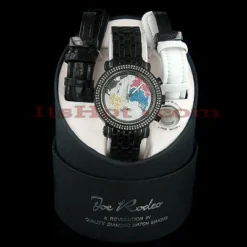 JoJo Joe Rodeo Watch - Classic World Map 1.75ct Black -PNZ Watches Shop jojo joe rodeo watch classic world map 175ct black p 9028box