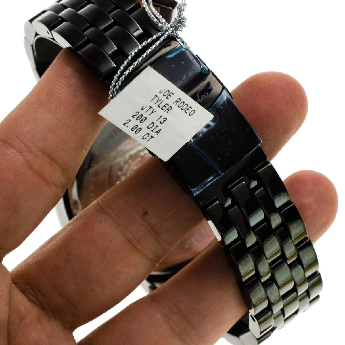 JoJo Joe Rodeo Watch - Tyler World Map, 2.00 Ctw. Black 9 JoJo Joe Rodeo Watch - Tyler World Map, 2.00 Ctw. Black - Image 9