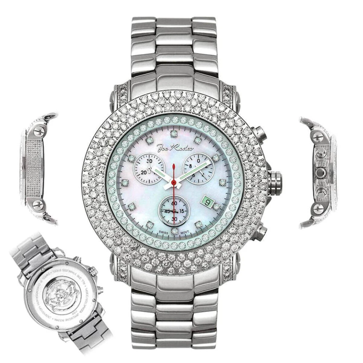 JoJo Joe Rodeo Junior Diamond Watch 8ct White 6 JoJo Joe Rodeo Junior Diamond Watch 8ct White - Image 6