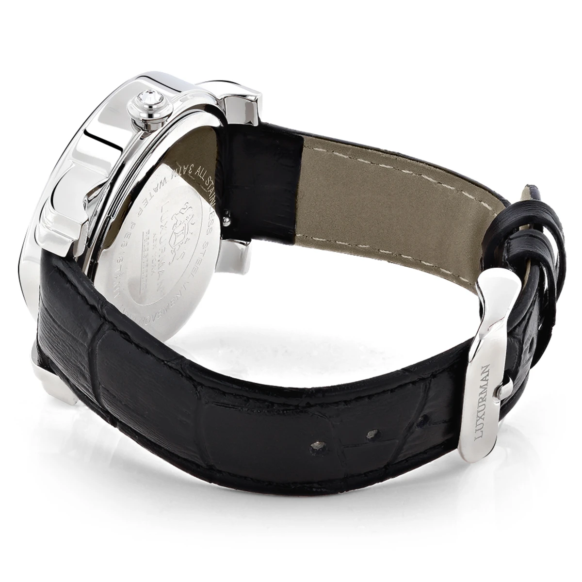 Ladies Diamond Watch Luxurman Blue Heart 2 Ladies Diamond Watch Luxurman Blue Heart - Image 2