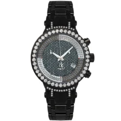 Ladies Joe Rodeo Diamond Watch 2ct Black