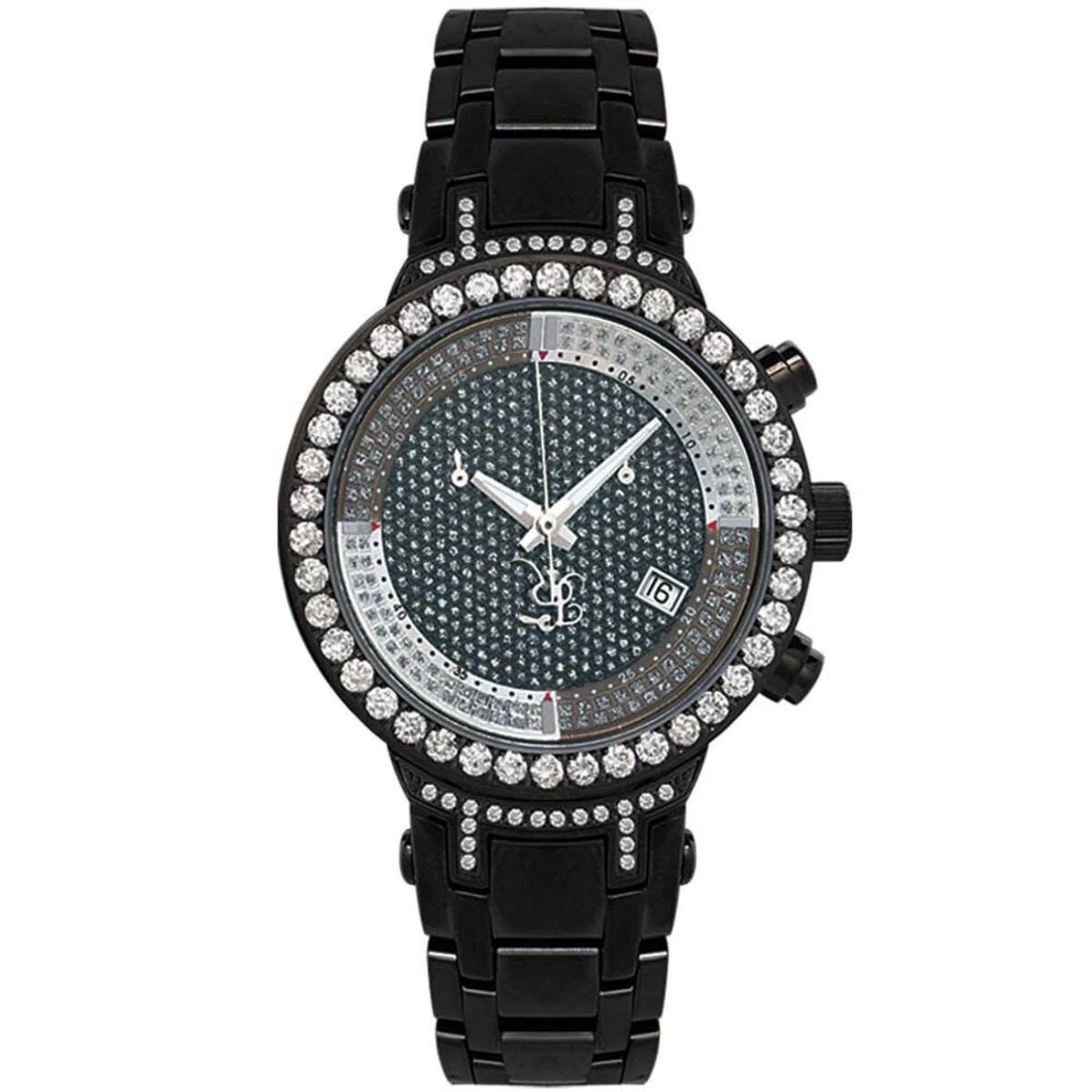 Ladies Joe Rodeo Diamond Watch 2ct Black 1 Ladies Joe Rodeo Diamond Watch 2ct Black