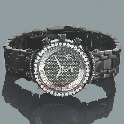 Ladies Joe Rodeo Diamond Watch 2ct Black 2 Ladies Joe Rodeo Diamond Watch 2ct Black - Image 2