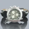 Ladies JoJo Floating Diamond Watch .75ct Rainbow Black