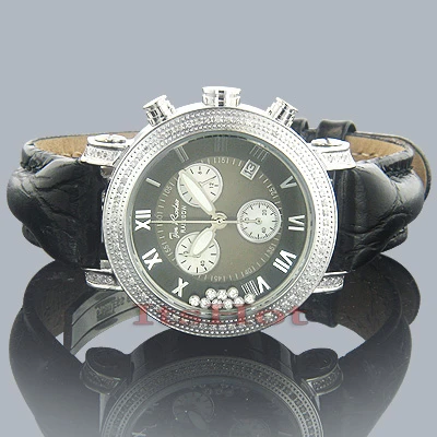 Ladies JoJo Floating Diamond Watch .75ct Rainbow Black 1 Ladies JoJo Floating Diamond Watch .75ct Rainbow Black