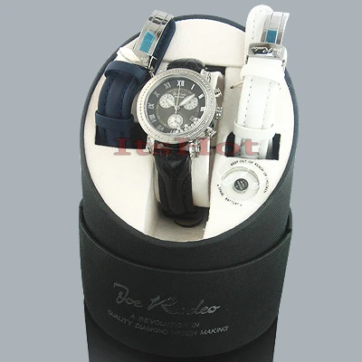 Ladies JoJo Floating Diamond Watch .75ct Rainbow Black 4 Ladies JoJo Floating Diamond Watch .75ct Rainbow Black - Image 4