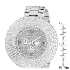 Large Diamond Bezel Luxurman Watch Escalade 14ct Men's Hip Hop -PNZ Watches Shop large diamond bezel luxurman watch 14 hip hop watches ruler