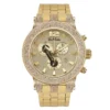 Joe Rodeo Broadway JRBR12 Oversized Men's Diamond Watch Yellow Goldtone 5ct
