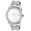 Large Diamond Watches For Men 0.12ct Luxurman Phantom White MOP