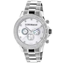 Luxurman Diamond Watch 0.2ct New Arrival For Men