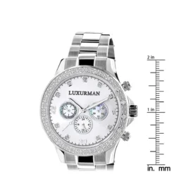 Luxurman Diamond Watch 0.2ct New Arrival For Men 9 Luxurman Diamond Watch 0.2ct New Arrival For Men -PNZ Watches Shop luxurman diamond watch 02new arrival mens watches ruler