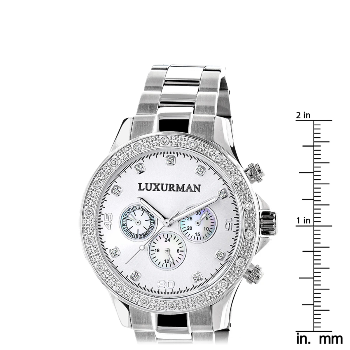 Luxurman Diamond Watch 0.2ct New Arrival For Men 5 Luxurman Diamond Watch 0.2ct New Arrival For Men - Image 5