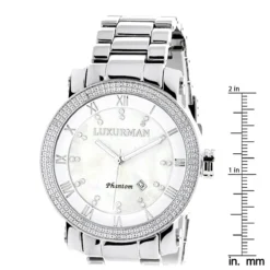 Luxurman Diamond Men's Diamond Watch 0.12ct -PNZ Watches Shop luxurman diamond watches mens diamond watch 012ct p 35639 ruler